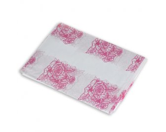 Скатерть 120*180 Горошек с золотом Интерпак (50)