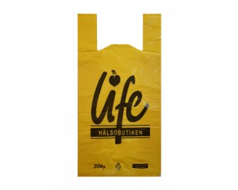 Майка ПНД 30*60 Желтая 30мкм  LIFE Арлекино 1000/100