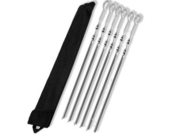 Набор шампуров 370*10*1,0мм (6шт) в чехле (50)