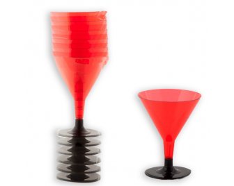 Бокал  Кристалл 100мл Мартини Красный (252/6)