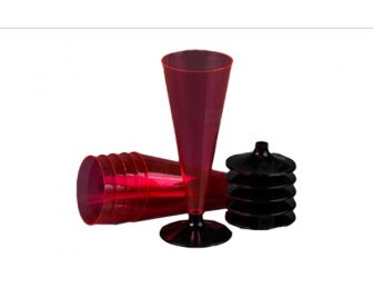 Фужер д/шампанского Кристалл 150мл Красный (324/6)