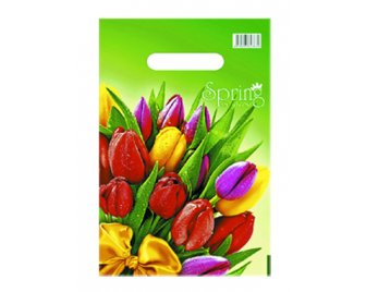 Пакет с прорубной неусиленной ручкой 20*30 (30мкм) Весна (2000/100)