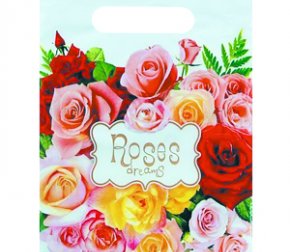 Пакет с прорубной неусиленной ручкой 20*30 (30мкм) Лазурь (2000/100)