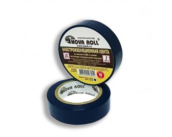 Изолента ПВХ 15мм*10м Нова ролл Синяя 200/10