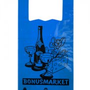 Майка ПВД 32+20*64 50мкм Мышка синяя (1000/50)