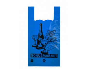 Майка ПВД 32+20*64 50мкм Мышка синяя (1000/50)