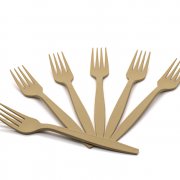Вилка 180мм Биоразлагаемая бежевая (кукурузный крахмал) (1000/50)