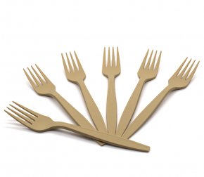 Вилка 180мм Биоразлагаемая бежевая (кукурузный крахмал) (1000/50)