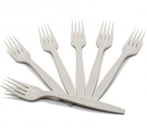 Вилка 180мм Биоразлагаемая (кукурузный крахмал) (1000/50)  F702