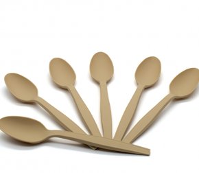 Ложка 170мм Биоразлагаемая бежевая (кукурузный крахмал) (1000/50)