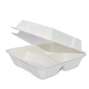 Контейнер 220*200*85 3-секционный (сахарный тростник) ланч-бокс (200/50)  B105